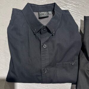 Stormtech Men's size Large Black Short Sleeve Dress Shirt